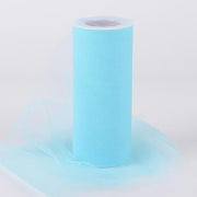 Aqua Tulle 6 inch Roll 25 Yards - artcovecrafts.com