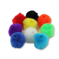 0.5 inch Multi Colored Pom Pom Beads 100 Pieces - artcovecrafts.com