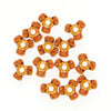 11 mm Acrylic Brown Tri Beads 1,000 Pieces - artcovecrafts.com