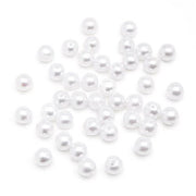 12mm White Plastic Round Pearl Beads