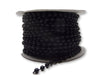 4mm Black Plastic Fused Pearls Garland Strands for Decorating & Crafts 24 Yards - artcovecrafts.com