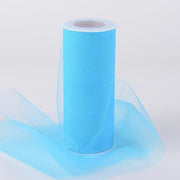 Turquoise Tulle 6 inch Roll 25 Yards - artcovecrafts.com