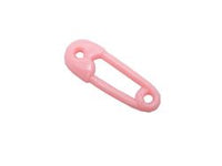 2.5 inch Pink Small Plastic Diaper Pins for Baby Shower Favors Bulk 144 Pieces