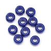 9mm Opaque Royal Blue Plastic Pony Beads 