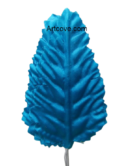 3.5 inch Turquoise Artificial Leaves with White Stems 144 Pieces