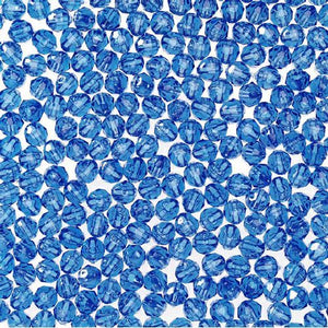 4mm Transparent Dark Blue Faceted Beads 1,000 Pieces - artcovecrafts.com