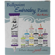 Aunt Martha's Ballpoint Paint Tubes Set of 8 Jewel Colors - artcovecrafts.com