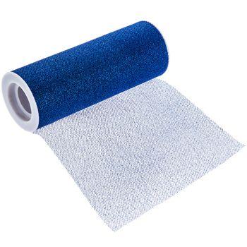 Royal Blue Glitter Tulle Roll 6 inch by 10 Yards
