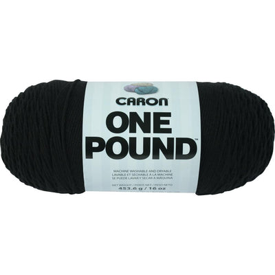 Caron One Pound Yarn Black