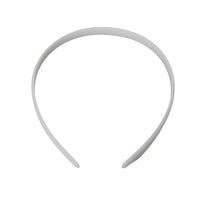 0.25 inch Wide White Plain Plastic Headbands