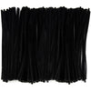 6mm Black Pipe Cleaners Bulk Pack 12 Inches 250 Pieces