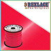 Neon Red Plastic Rexlace 100 Yard Roll - artcovecrafts.com