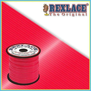 Neon Red Plastic Rexlace 100 Yard Roll - artcovecrafts.com