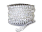 4mm Crytsal AB Plastic Fused Pearls Garland Strands for Decorating & Crafts 24 Yards - artcovecrafts.com