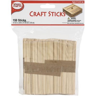 Wood Craft Sticks 4-1/2