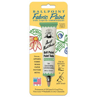 Light Green Aunt Martha's Ballpoint Embroidery Fabric Paint Tube Pens 1 oz - artcovecrafts.com