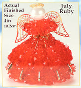 July Birthstone Angel Christmas Ornament Kit - artcovecrafts.com