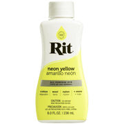 Neon Yellow Rit Dye Liquid All Purpose 8oz