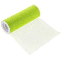 Apple Green Glitter Tulle Roll 6 inch by 10 Yards