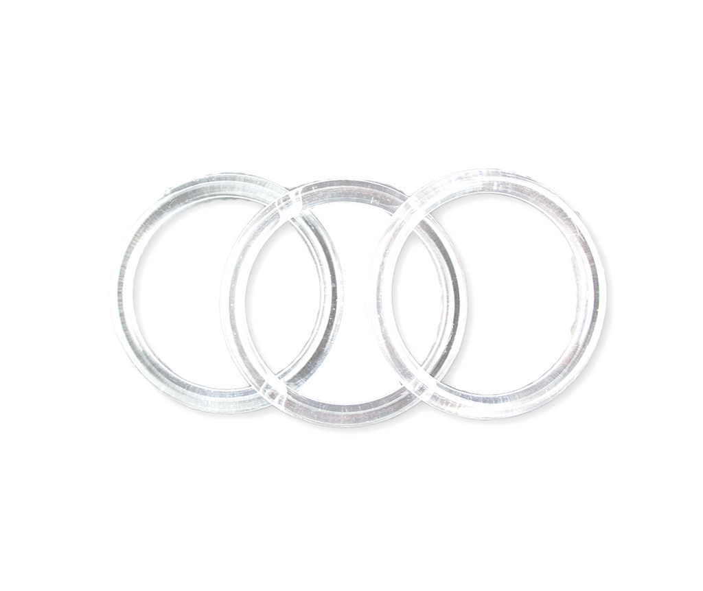 4" clear rings 12 pieces - artcovecrafts.com