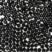 4mm Opague Black Faceted Beads 1,000 Pieces - artcovecrafts.com