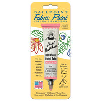 Berry Pink Aunt Martha's Ballpoint Embroidery Fabric Paint Tube Pens 1 oz - artcovecrafts.com