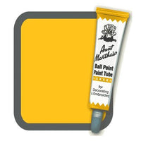 Dark Yellow Aunt Martha's Ballpoint Embroidery Fabric Paint Tube Pens 1 oz - artcovecrafts.com