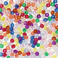 12mm Transparent Multicolored Faceted Beads 144 Pieces - artcovecrafts.com