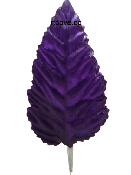 3.5 inch Purple Artificial Leaves with White Stems 144 Pieces