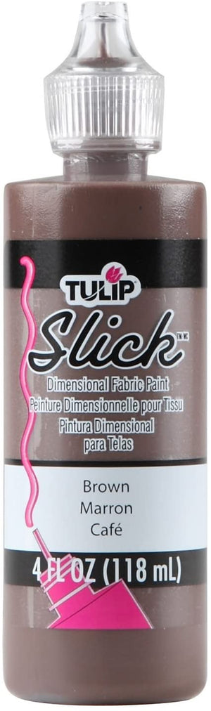 Brown Slick Tulip Dimensional Fabric Paint 4oz