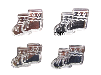 Miniature Baby Booties Acrylic Charms Capias 24 Pieces