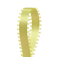 3/8 inch Yellow Picot Edge Satin Ribbon 50 Yard Roll - artcovecrafts.com
