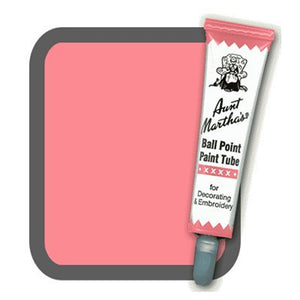 Berry Pink Aunt Martha's Ballpoint Embroidery Fabric Paint Tube Pens 1 oz - artcovecrafts.com