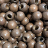 32mm Walnut Round Wooden Macrame Beads 12mm Hole 2 Pieces
