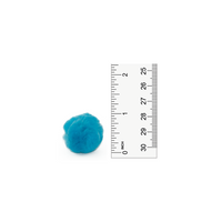 1 inch Turquoise Small Craft Pom Poms 100 Pieces - artcovecrafts.com