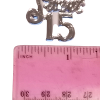 Miniature Acrylic Clear Sweet 15 Sign Charm Capias 24 Pieces