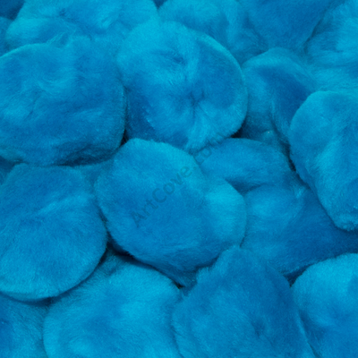 1.5 Inch Turquoise Craft Pom Poms 25 Pieces - artcovecrafts.com