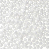 10mm Opague White Faceted Beads 144 Pieces - artcovecrafts.com