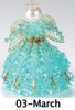 March Birthstone Angel Christmas Ornament Kit - artcovecrafts.com