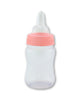 4.25 Fillable Plastic Mini Baby Bottles Pink Cap 12 Pieces Baby Shower Shower Favors - artcovecrafts.com
