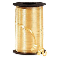 Gold Curling Ribbon 500 Yard Roll 3/16 Inch Wide. - artcovecrafts.com