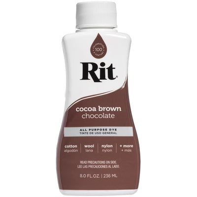 Cocoa Brown Rit Dye Liquid All Purpose 8oz