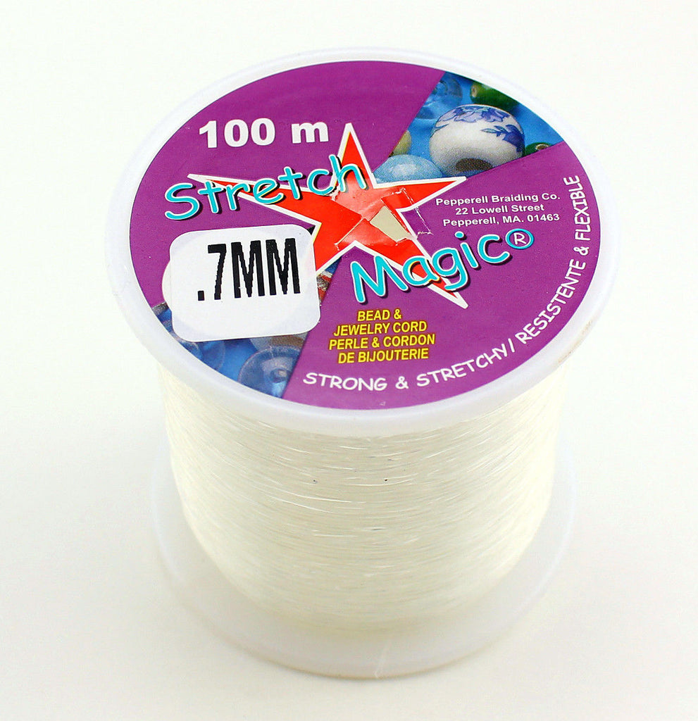  0.5mm Crystal Elastic String - 2 Roll Clear White