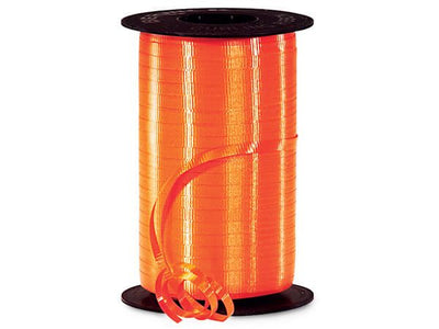 Orange Curling Ribbon 500 Yard Roll 3/16 Inch Wide. - artcovecrafts.com