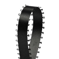 3/8 inch Black Picot Edge Satin Ribbon 50 Yard Roll - artcovecrafts.com
