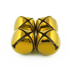 1.5 Inch 36mm Extra Large Giant Jumbo Gold Craft Jingle Bells 2 Pieces - artcovecrafts.com