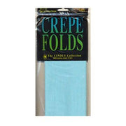 Light Blue Cindus Crepe Paper Folds 20 inch. X 7.5 ft.