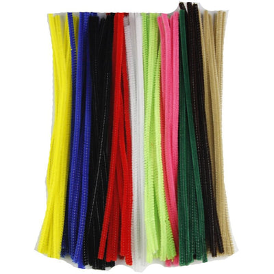 6mm Multi-Colored Pipe Cleaners Bulk Pack 12 Inches 250 Pieces