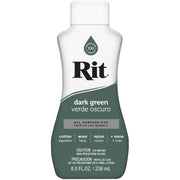 Dark Green Rit Dye Liquid All Purpose 8oz