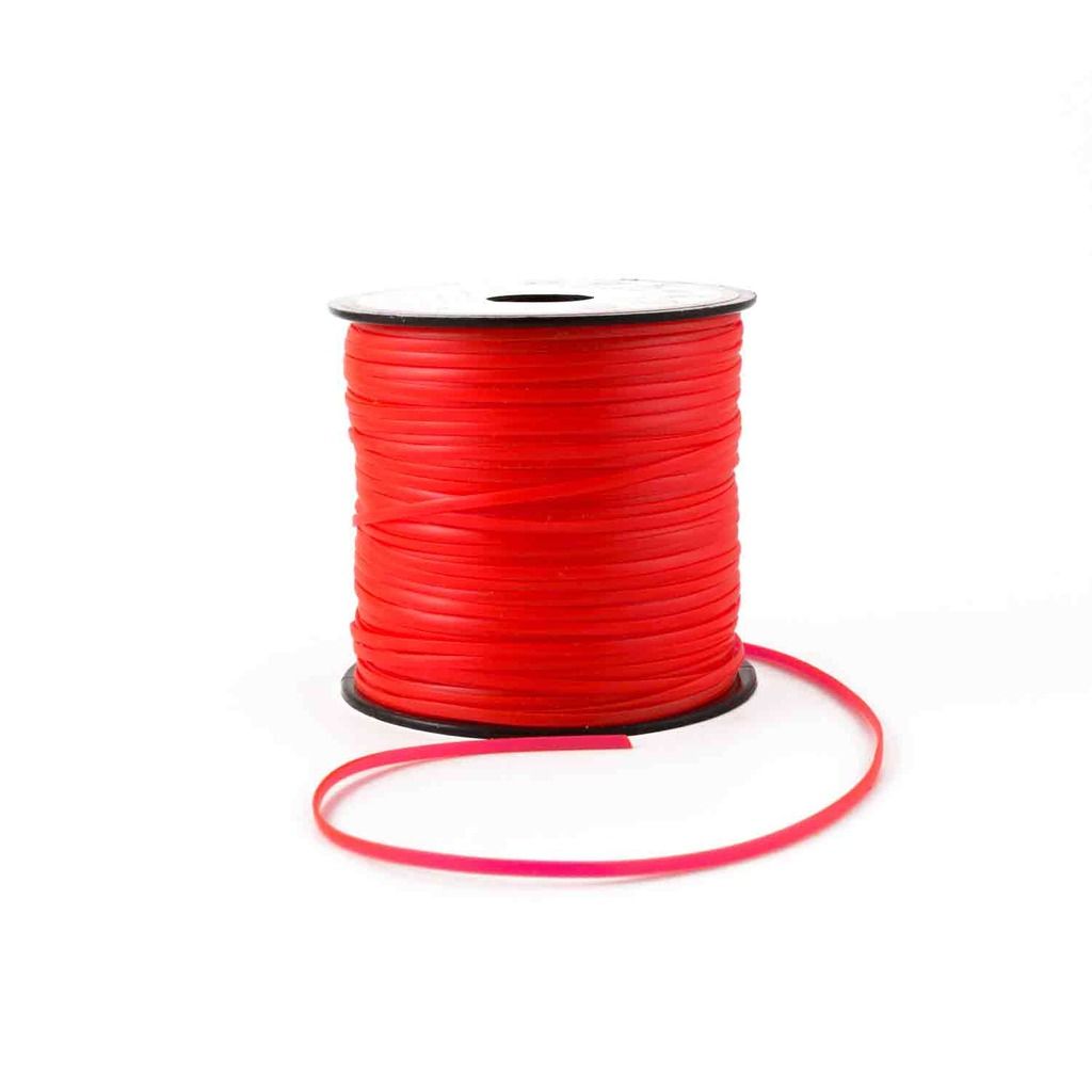 Neon Red Plastic Craft Lace Lanyard Gimp String Bulk 100 Yard Roll ...
